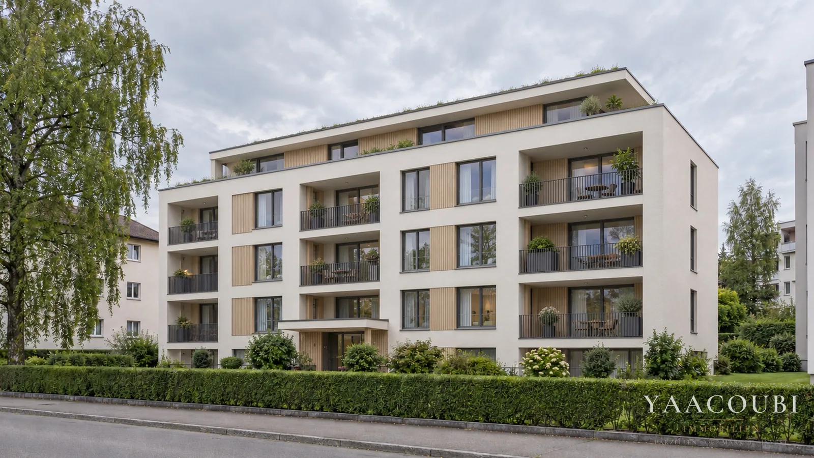 Wohnblock an einer Quartierstrasse — Neu möglich